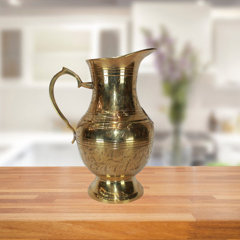 Brass Water Jug Pitcher 832g(Pack of 6)